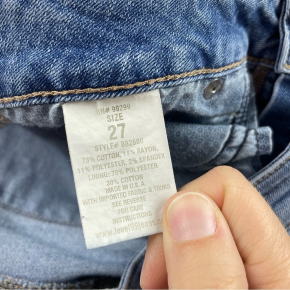 Level 99 Water Blue Skinny Denim Jeans Women 27 Casual - Picture 3 of 8